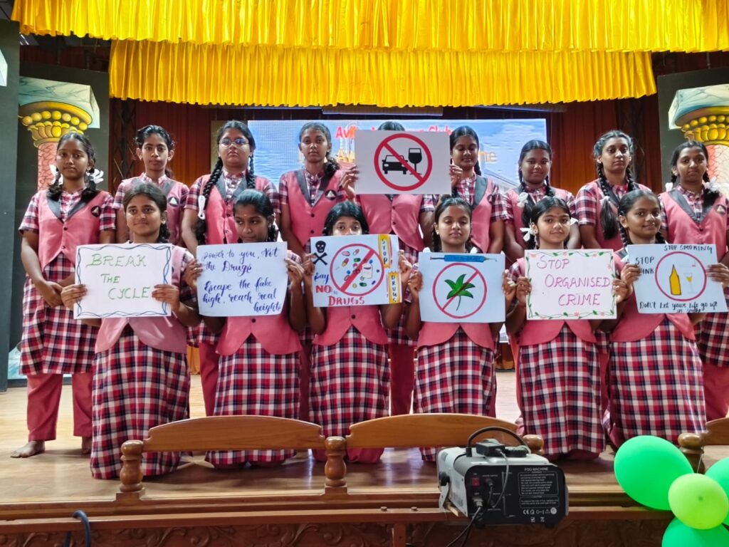 Anti Drug Awareness Club :  Friday ,27.06.2025,School Auditorium