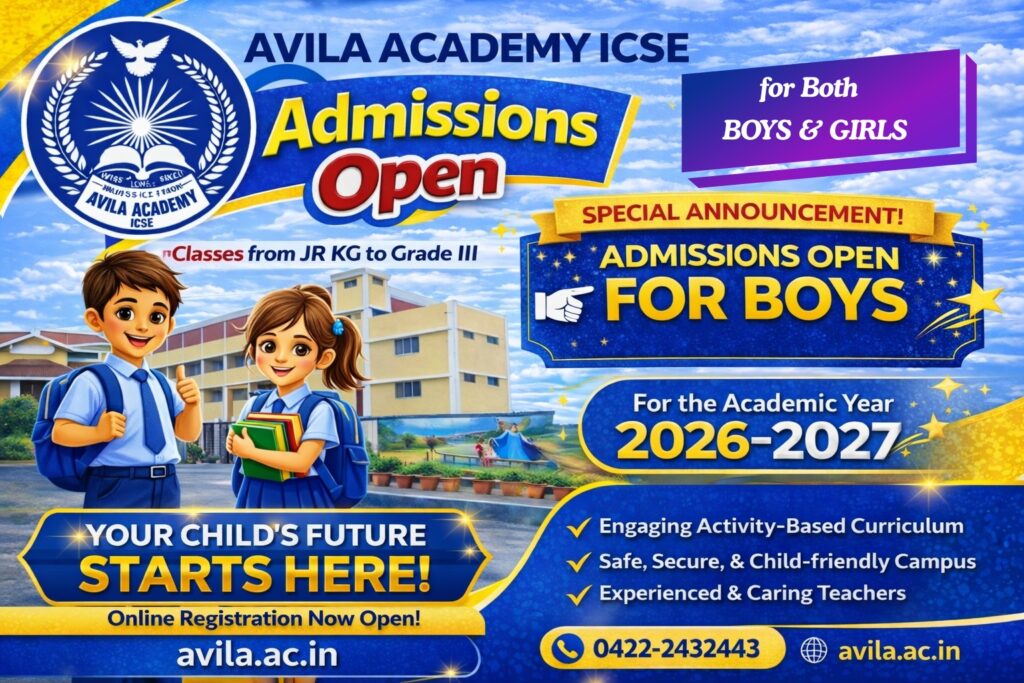 ICSE SENIOR KG TO GRADE III REGISTRATION : 2026-2027